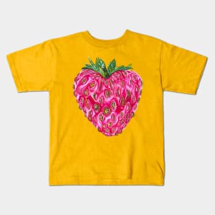 Strawberry of Many Eyes Kids T-Shirt